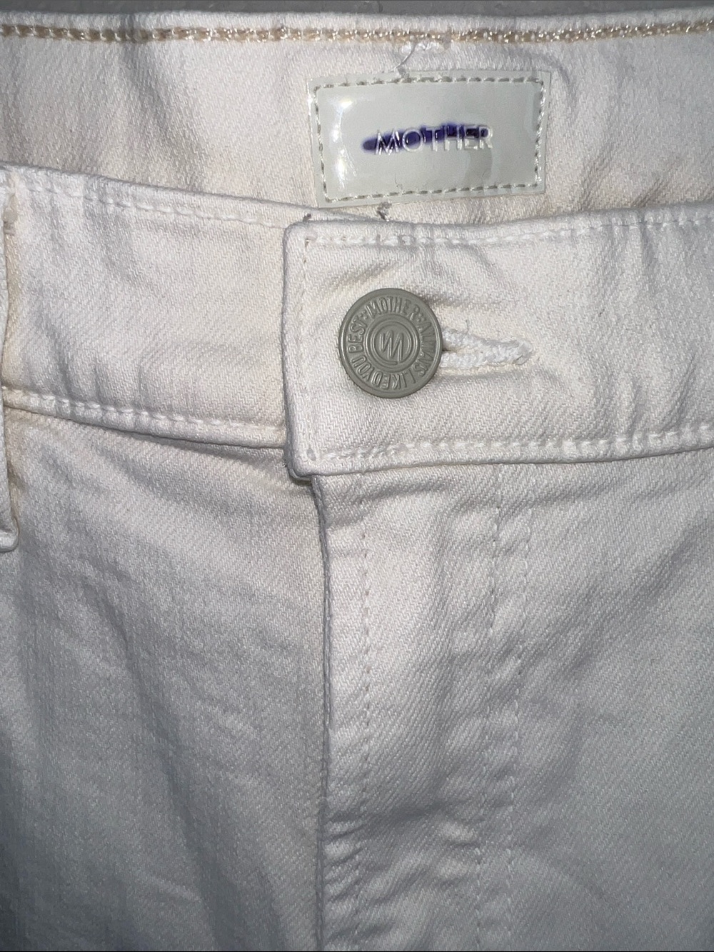 MOTHER The Undercover Cargo Sneak Wide Leg Cream Puffs Size 30 - Picture 8 of 16